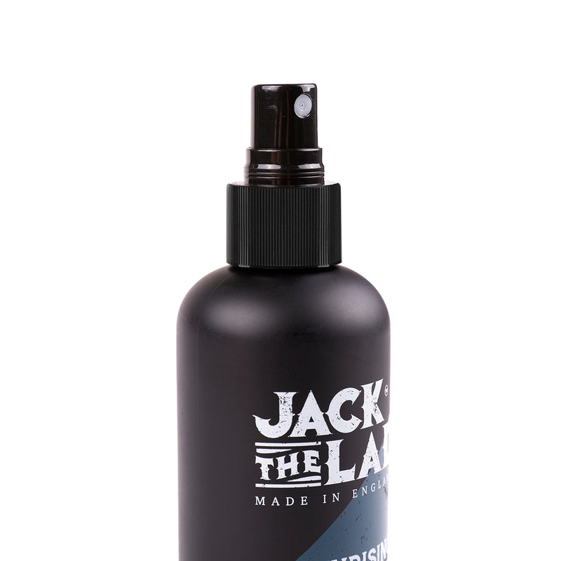 Jack the Lad Salt Spray hair styling product.  Best for volume, texture and matt finish.  Pre styling. Men's styling, boys style